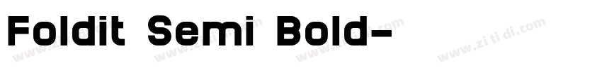 Foldit Semi Bold字体转换